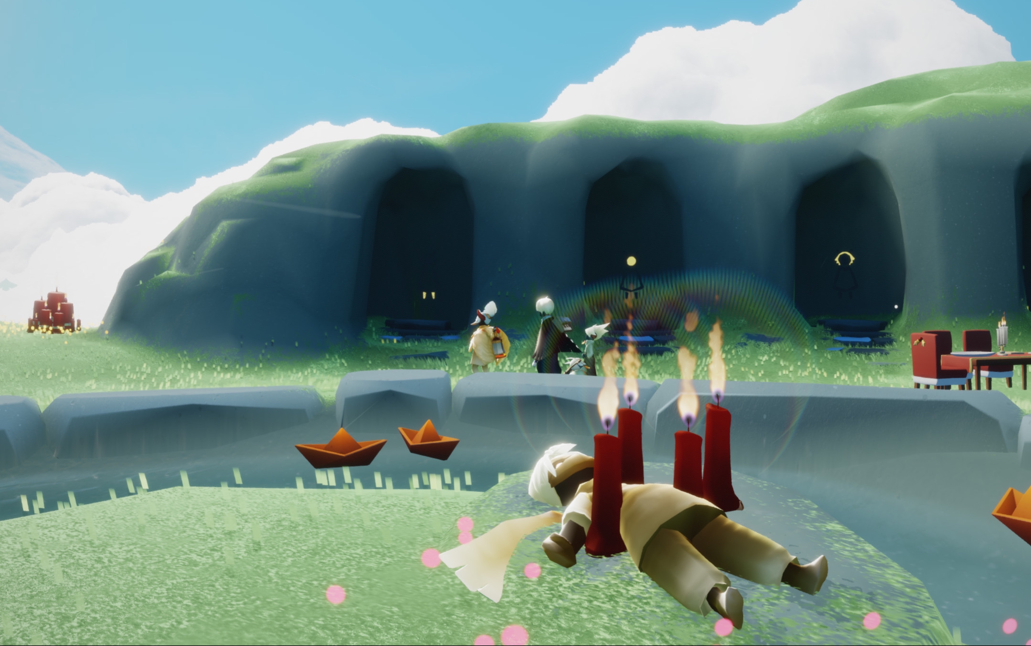 光遇霞谷小金人和先祖怎么拿