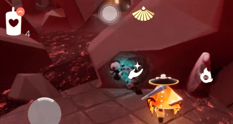 光遇怎么快过暴风眼路线