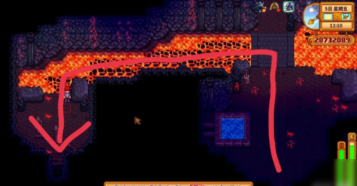 星露谷物语姜岛矿洞怎么出去