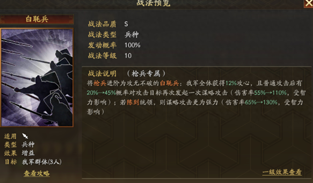 三国志战略版白毦兵搭配什么武将