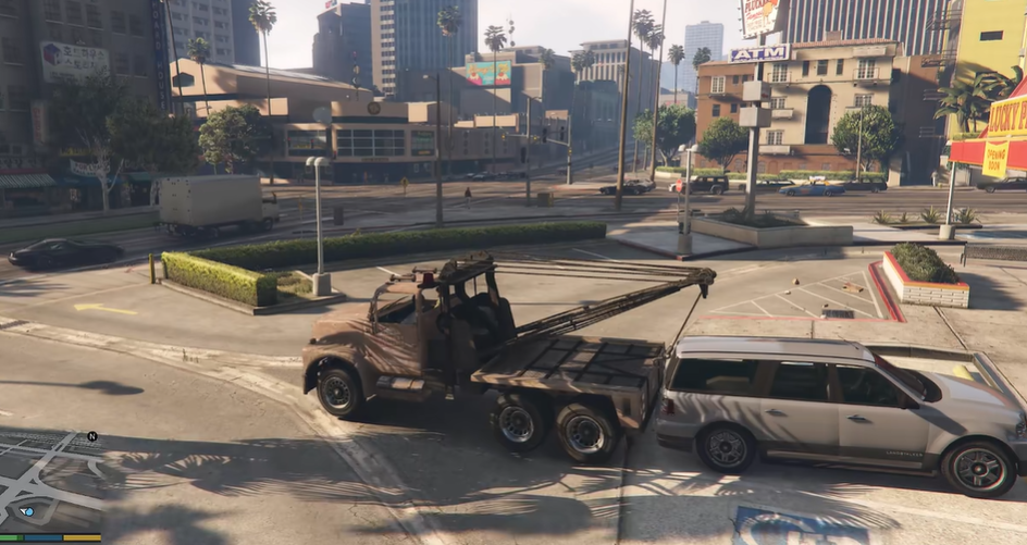 侠盗猎车手5拖车怎么放钩子