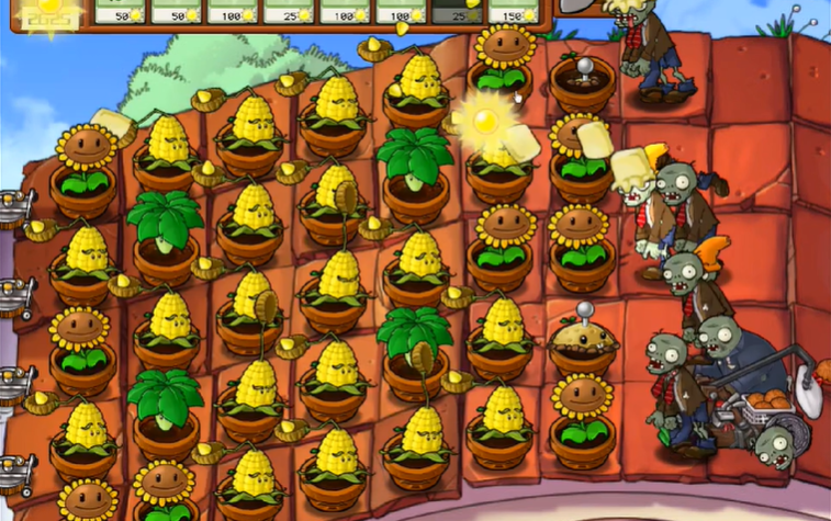 植物大战僵尸屋顶关卡怎么打